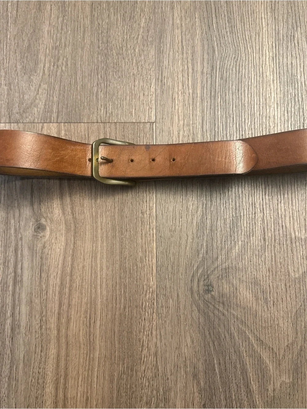 VNTG Y2K Hand-Tooled Brown Leather Accent Belt with eagle